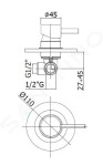 PAFFONI - Light Sprchová baterie pod omítku s tělesem, černá mat LIG011NO