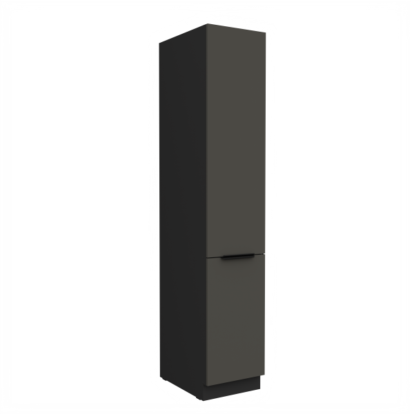 Vysoká potravinová skříňka Aria 40 DK-210 2F Barva korpusu: Černá, Barva dvířek: GR - Graphite AFM