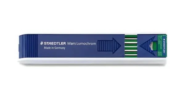 Staedtler Mars Lumochrom 204 zelená / Tuha do mikrotužky / 2 mm / 12 ks (204-5)