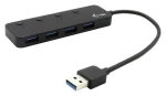 I-tec USB 3.0 Metal HUB 4 Port / USB hub / 4x USB 3.0 / Přepínače portů / Volitelné napájení (U3CHARGEHUB4)