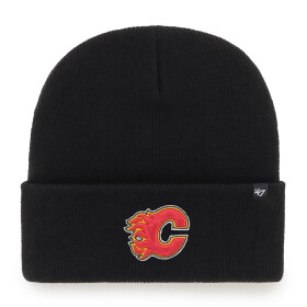 47 Brand Pánská Zimní Čepice Calgary Flames Haymaker ’47 CUFF KNIT Black