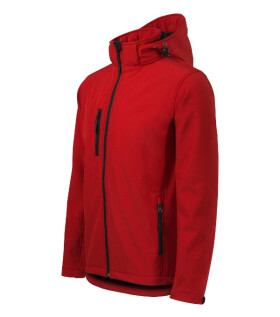 Performance softshellová bunda pánská červená 2XL