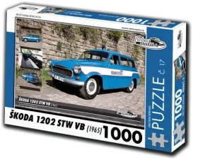 RETRO-AUTA Puzzle Škoda 1202 STW VB (1965) č. 17