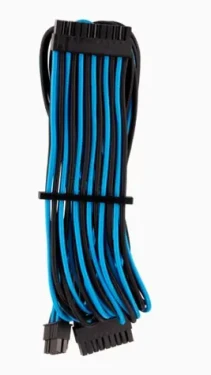Corsair Premium Sleeved 24-Pin-ATX kabel (Gen 4) modro-černá / textilní opletení / délka 610 mm (CP-8920235)