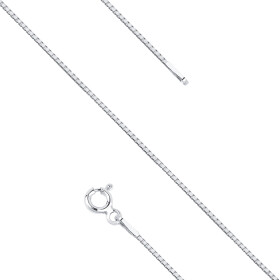 LUNICA Stříbrný řetízek BOX 45cm 0132 Ag 925; ≤1,1 g.