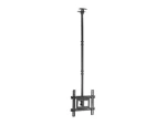 Equip 32"-70" černá / Stropní držák TV / naklápěcí a otočný / VESA 400x400 mm / nosnost 50 kg (650321)