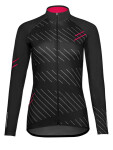 Dámský sportovní dres ETAPE GAIA, 2.0, černá/růžová (elastický materiál, velikost XXL)