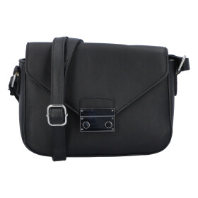 Módní nadčasová dámská crossbody kabelka Sylvia, černá