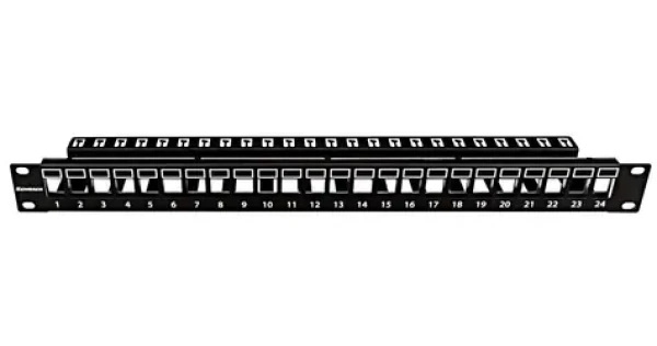 Schrack AMPARO HSER0240SP / Patch panel / 19" / 24x Keystone SFA/SFB / 1U / neosazený (HSER0240SP)