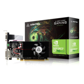 ARKTEK VGA NVIDIA GeForce GT 710 4GB, GT 710, 4GB DDR3, 1xHDMI, 1xDVI, 1xVGA EDF_1777094