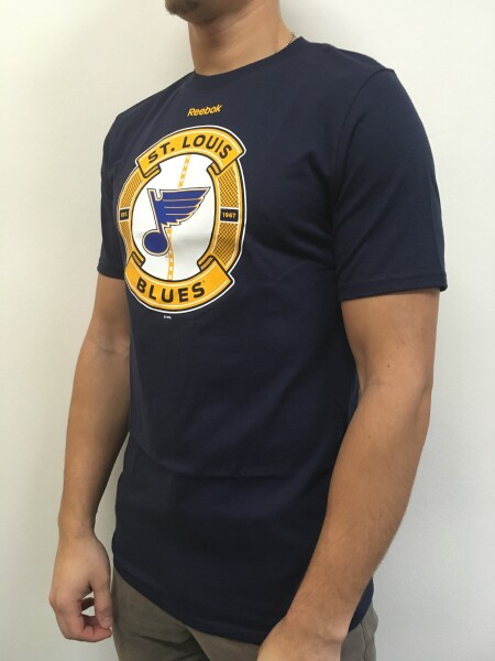 Reebok Pánské Tričko St. Louis Blues Slick Pass Tee Velikost: S, Distribuce: EU