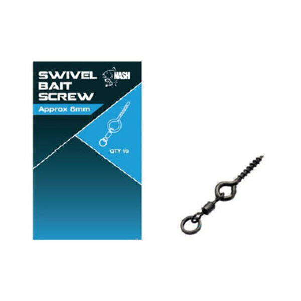 Nash Úchyt Swivel Bait Screw 8mm 10ks (T8095)