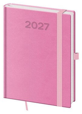 Diář 2027 denní B6 Print Pop - růžová
