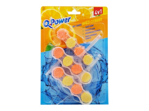 Q-Power Tuhý WC závěs Svěží citrusy 3 ks
