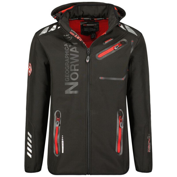 Geographical Norway Softshellová bunda Royaute DB 068 M WY2000H/GN/Black / Red 2XL