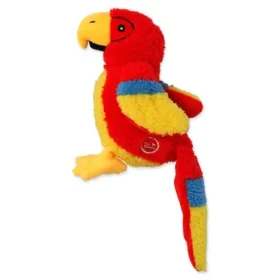 Dog Fantasy Hračka - Recycled Toy papoušek pískací se šustícím ocasem 23cm (454-30641)