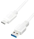 LogiLink USB-A - USB-C bílá / Kabel USB-C / USB-A (M) - USB-C (M) / 2 m / USB 3.2 Gen 1 / 5 Gbit/s (CU0176)