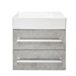 Koupelnová skříňka s umyvadlem SAT Cube Way 60x53x46 cm beton mat CUBE46602BESATCW CUBE46602BESATCW