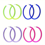 Ptakoviny.cz Náušnice kruhy Velikost: modrá