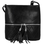 Stylová dámská koženková crossbody kabelka Betty, černá