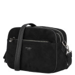 Semišová dámská crossbody kabelka Daniela, černá