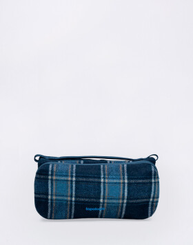 Topologie Bottle Sacoche Medium Blue Check Check Wool