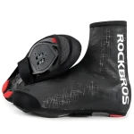 Rockbros LF1081 černá / Cyklistické návleky na boty / Vodotěsné / Větruodolné / 42-46 cm