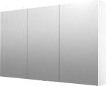 Zrcadlová skříňka Naturel 120x72 cm lamino bílá lesklá GALCA1120BL GALCA1120BL