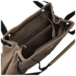 Trendy dámská koženková kabelka do ruky Einari, béžová