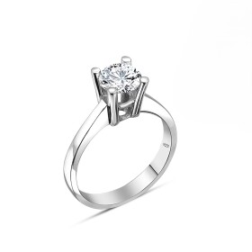 LUNICA Stříbrný zásnubní prstýnek S Velikost prstenu: 8 (EU: 57-58) 0937_8