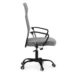 Kancelářská židle, houpací mechanismus, šedá látka, KA-W3109 GREY