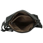Stylová dámská koženková crossbody kabelka Orniva, tmavě šedá