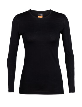 Dámské merino triko dlouhý rukáv ICEBREAKER Wmns 200 Oasis LS Crewe, Black velikost: S