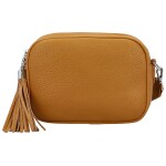 Stylová dámská koženková crossbody kabelka Danika, žlutá