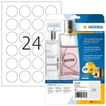 Herma Etikety kulaté transparentní O 40 mm / Etikety / A4 / lesklé / laser / permanentní / 600 ks (8023)