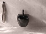 CERANO - Bidet závěsný Cesso - černá lesklá - 49x36 CER-417398
