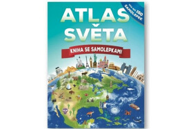 Atlas světa Kniha se samolepkami