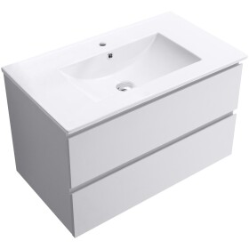 CERANO - Koupelnová skříňka Carole + keramické umyvadlo Todo - bílá matná - 101x50x46,5 CER-476312