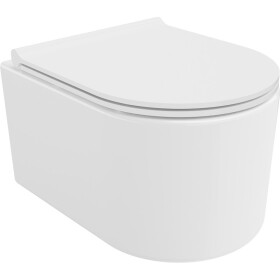 MEXEN/S - Sofia Závěsná WC mísa Rimless Tornado včetně sedátka s slow slim, duroplast, bílá lesk 30540500T