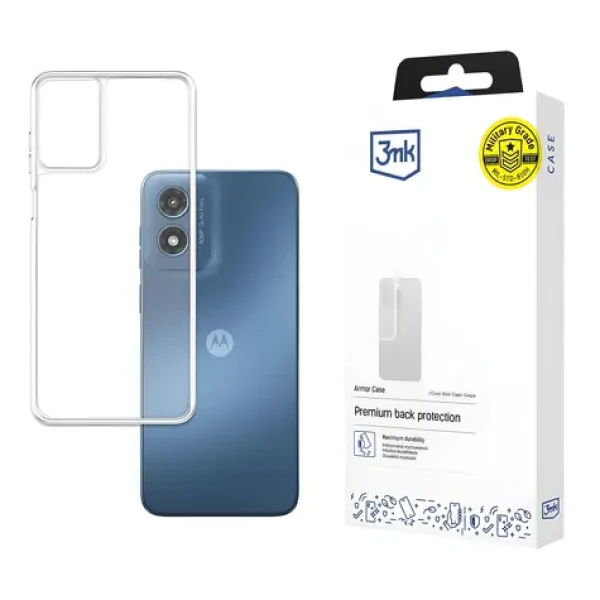3mk Armor Case pouzdro pro Motorola Moto G Play 2024 průhledné / Pouzdro / Odolné