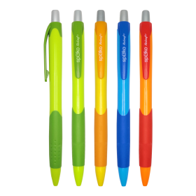 Spoko ReLeaf Fruity kuličkové pero, modrá náplň, mix barev - 12ks