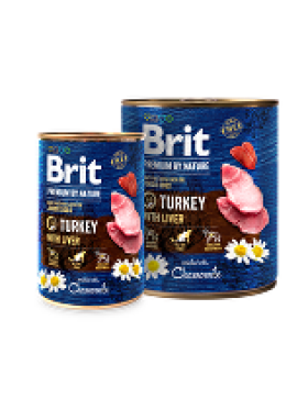 Brit Premium Dog by Nature konz Turkey & Liver 400g