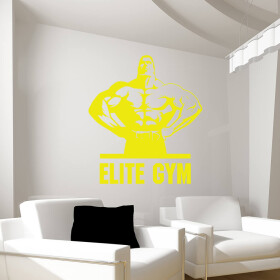 Samolepka Elite Gym Barva: žlutá, Velikost: 100 x 106 cm