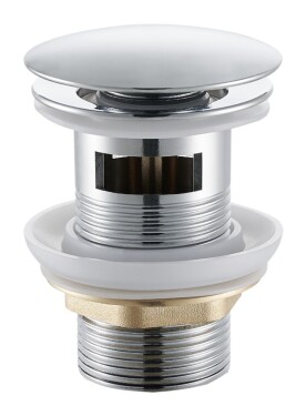 CERANO Umyvadlová výpusť - 5/4“ click-clack s přepadem - 25/60mm - chrom
