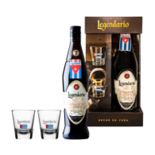 Legendario Elixir de Cuba 34% 0,7 l (dárkové balení 2 sklenice)