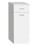 AQUALINE - ZOJA/KERAMIA FRESH skříňka spodní s košem 35x78x29cm, bílá 50261