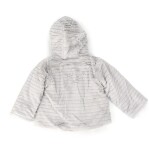Dívčí kožešinová bunda, Minoti, DOLL 7, šedá - 68/80 | 6-12m