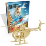 NiXiM Dřevěné 3D puzzle/Helikoptéra