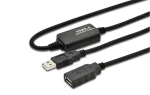MicroConnect kabel s posilovačem signálu USB2.0 A (M) - USB2.0 A (F) 15m černá / 480Mbit/s (USBAAF15A)