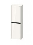 DURAVIT - Ketho.2 Skříňka 132x40x24 cm, 2 dvířka, panty vlevo, lesklá bílá K21319L22220000